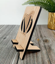 Load image into Gallery viewer, Traditional Irish Harp Phone Stand
